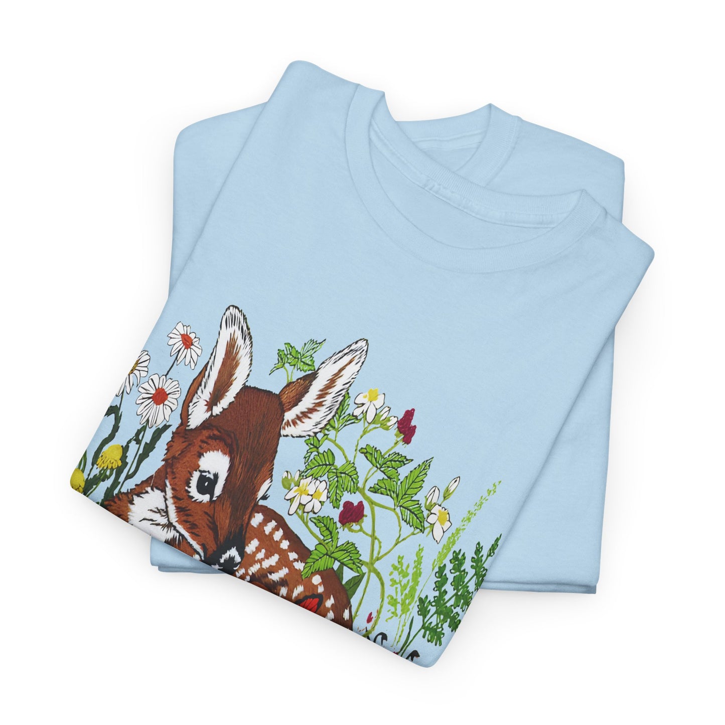 vintage fawn graphic reproduction tshirt