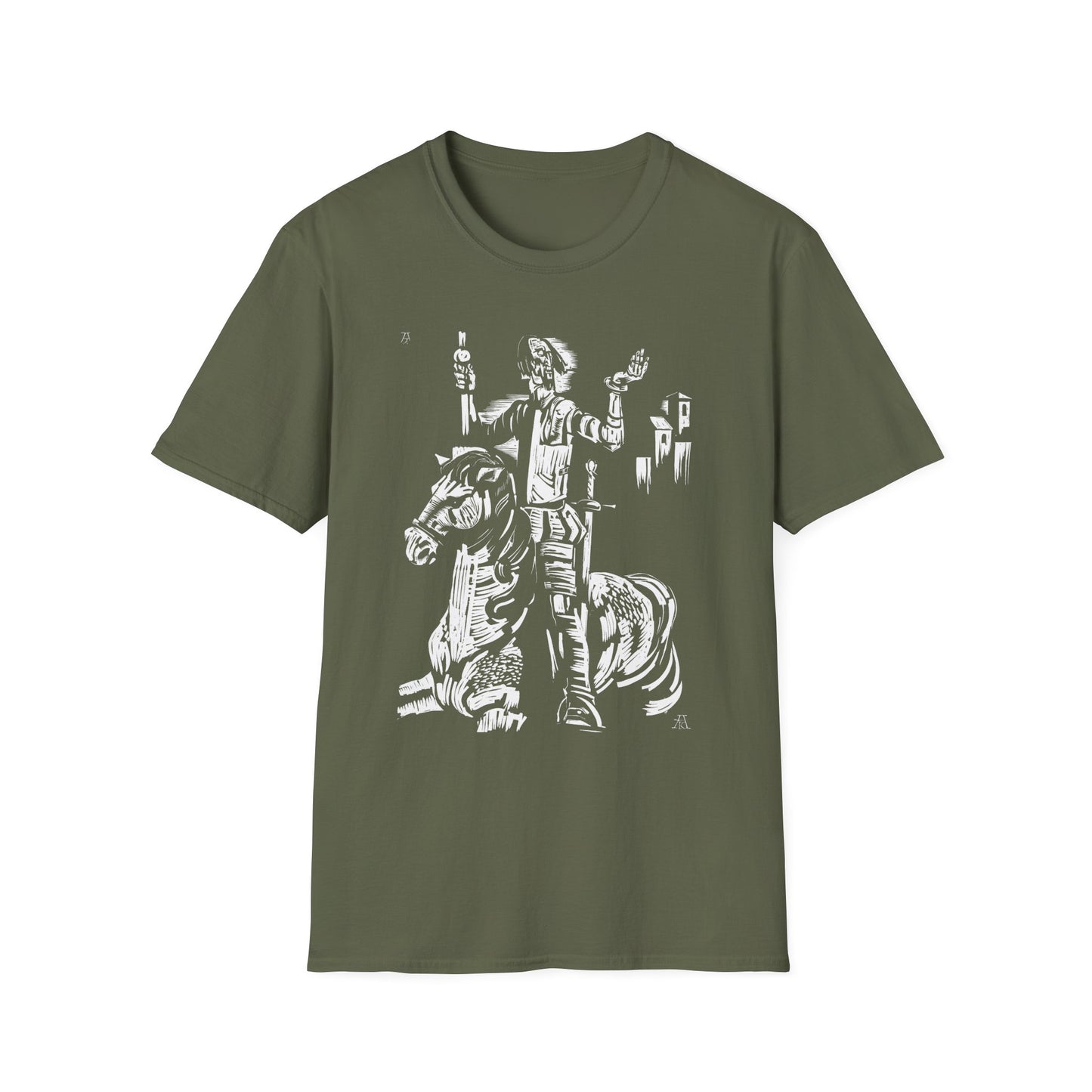 1967 don quixote print reproduction by andrzej kurkowski tshirt