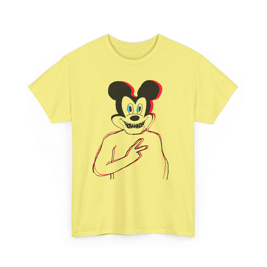 1960s british underground magazine peace sign mickey fan art edit no halo tshirt
