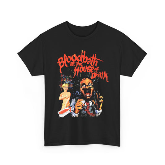 1984 bloodbath at the house of death horror movie poster tshirt