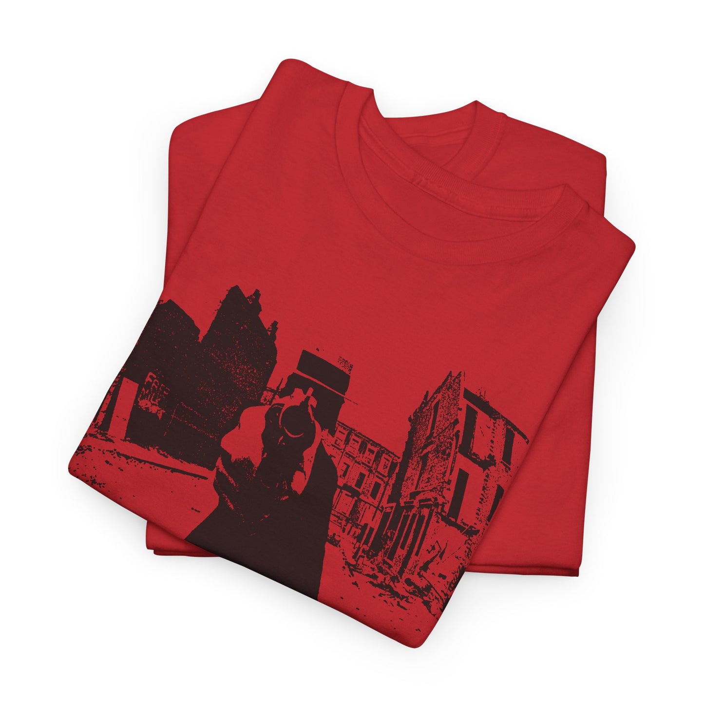 1960s counter culture magazine (friends) man with gun cover custom edit tshirt