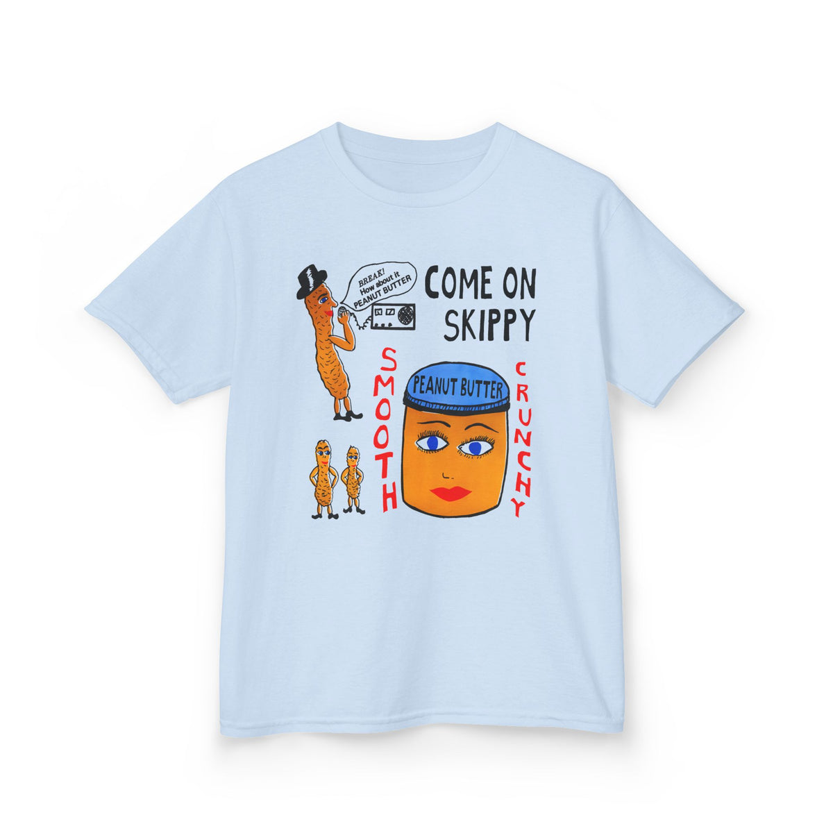 strange peanut butter qsl card custom edit YOUTH SIZE short sleeve tee