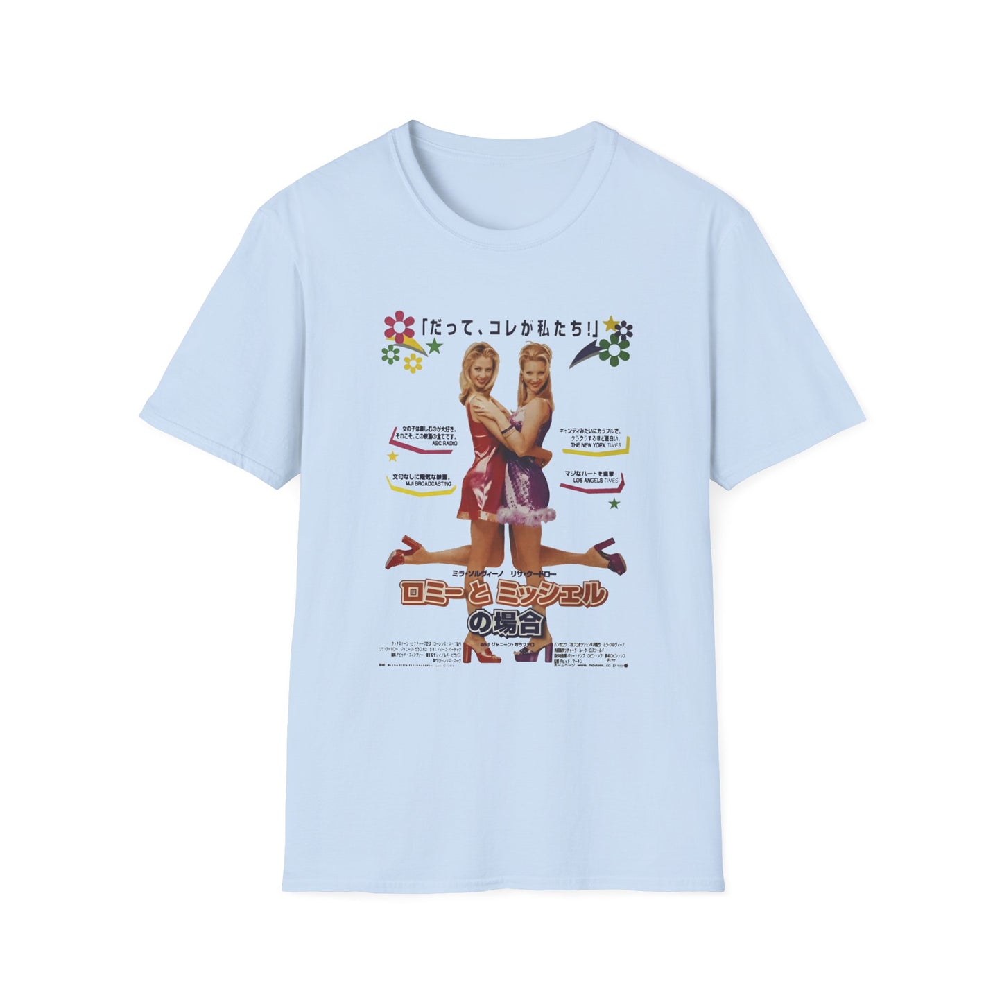 1997 japanese movie poster romy and michele's high school reunion tshirt