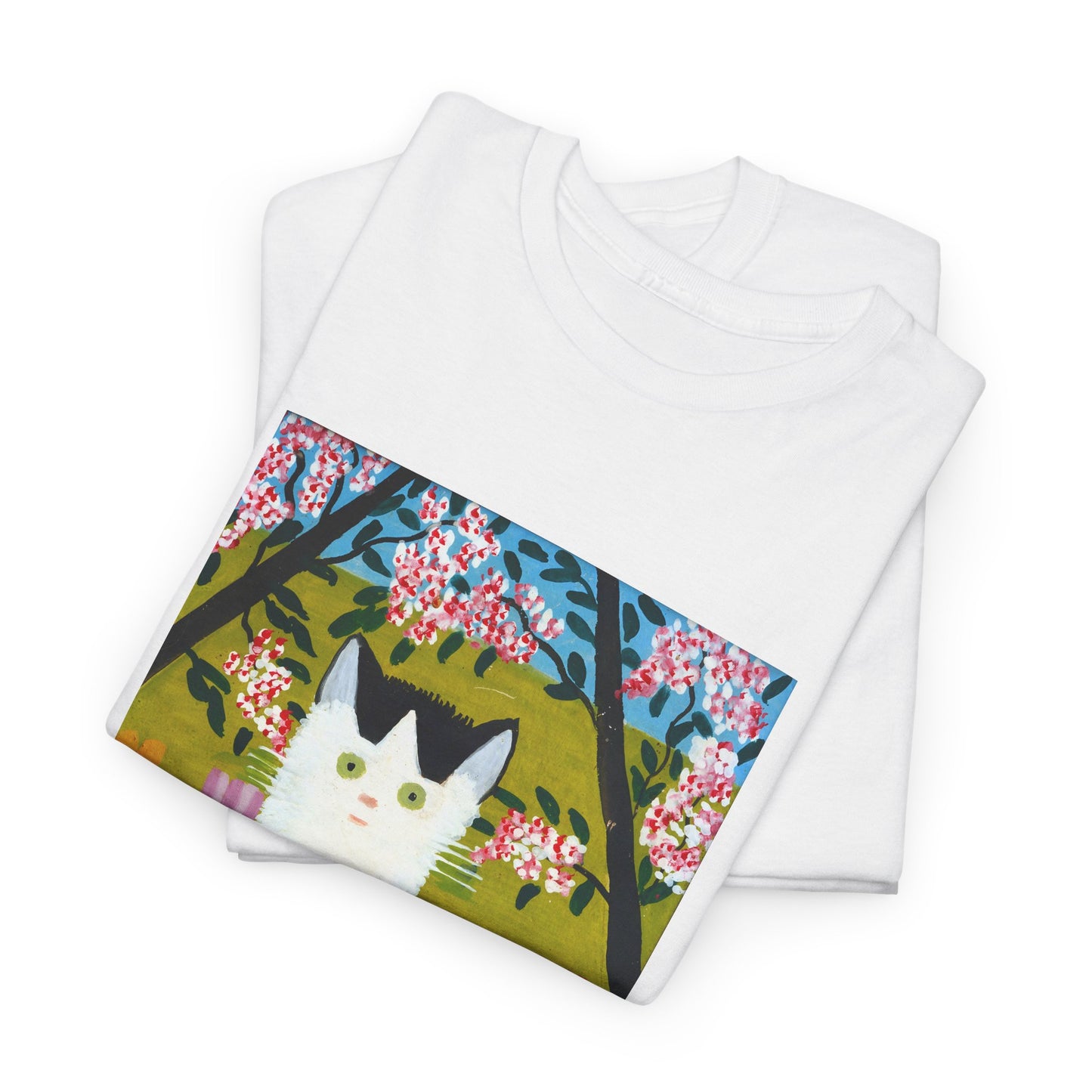maud lewis nova scotia canadian folk artist white and black cat 2 tshirt
