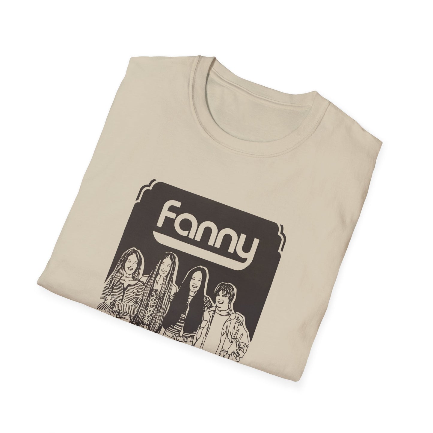 1970s rock n roll band fanny show poster tshirt