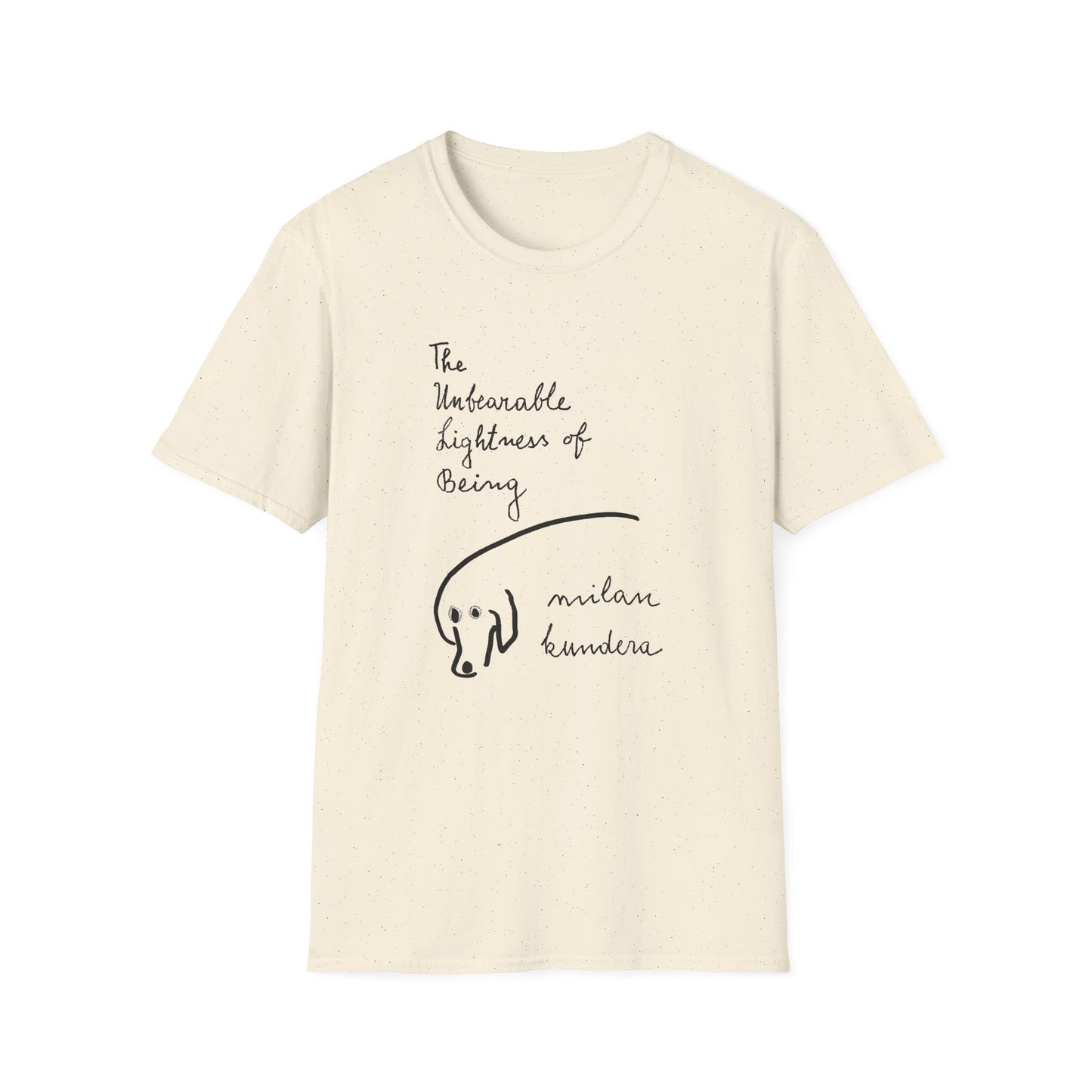 the unbearable lightness of being novel by milan kundera book cover tshirt
