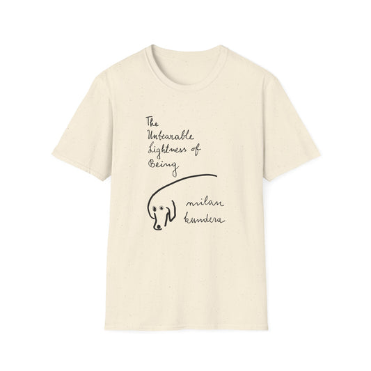 the unbearable lightness of being novel by milan kundera book cover tshirt