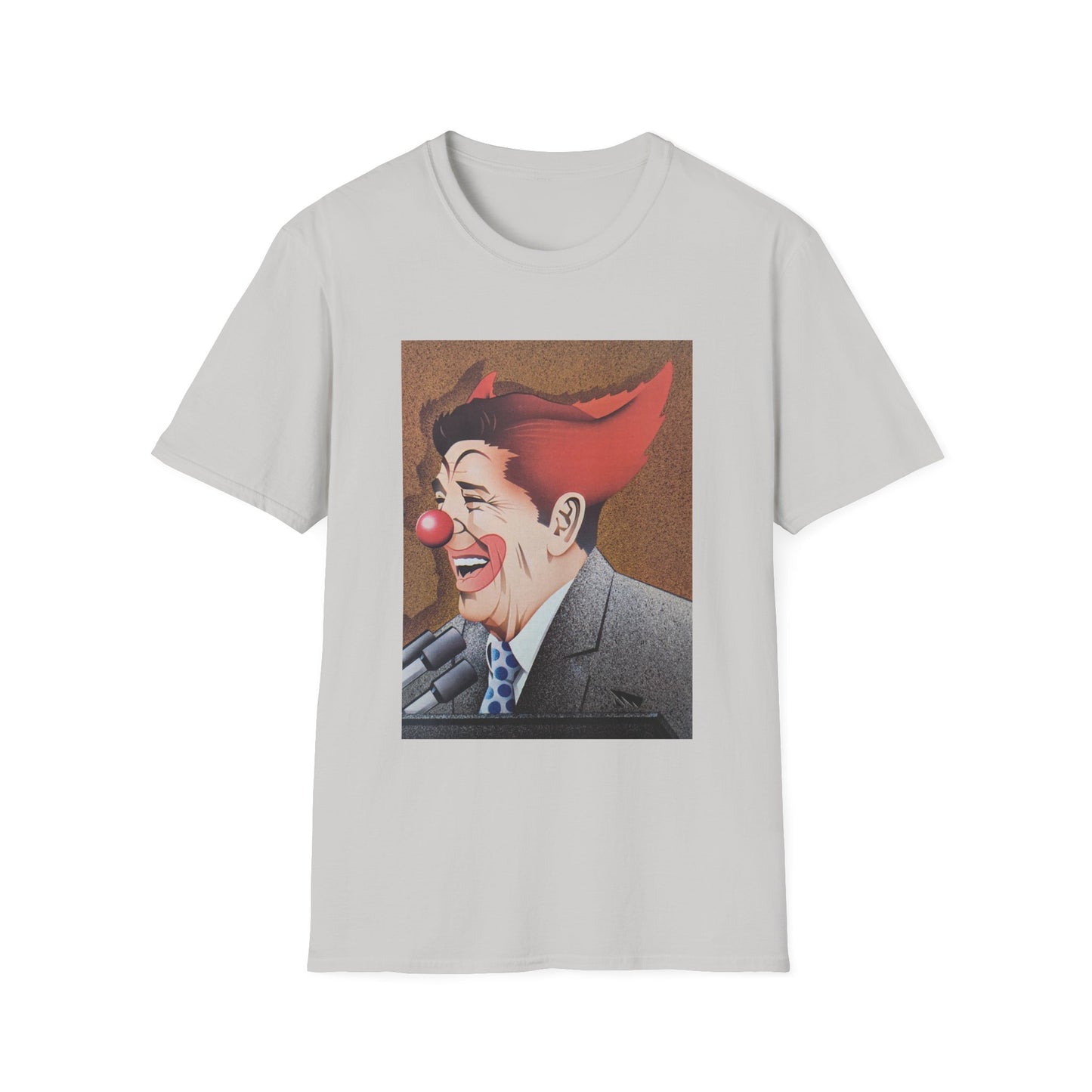 ronald reagan 40th US president clown tshirt