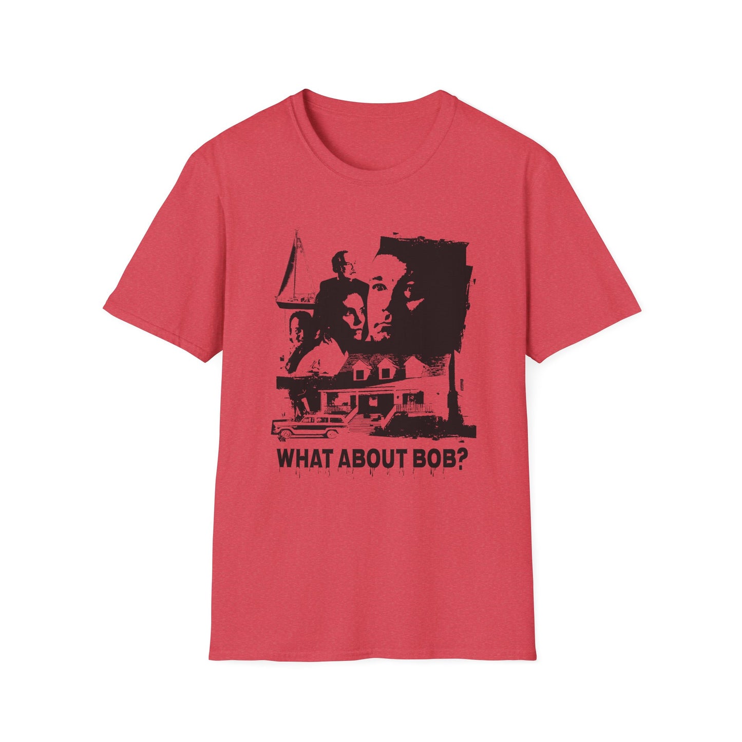 what about bob? 1991 family comedy movie fan art scary collage tshirt
