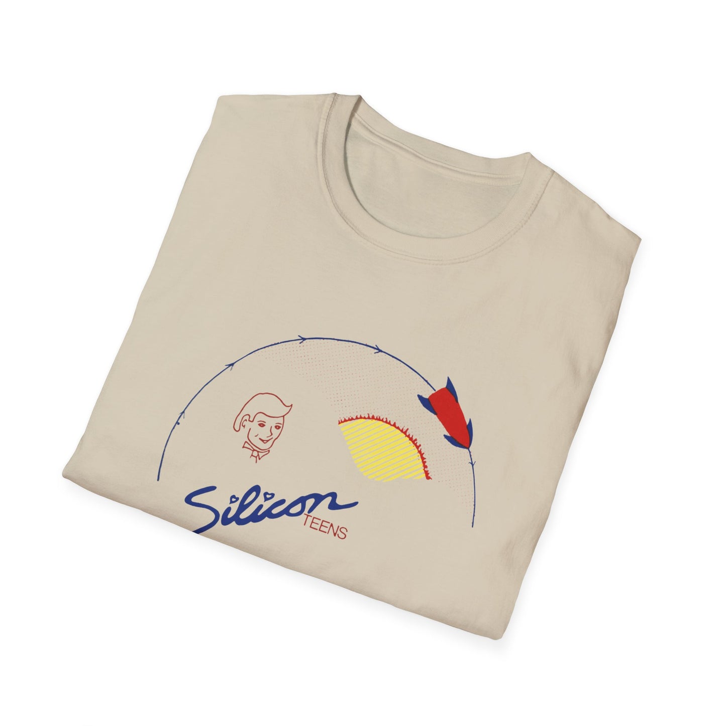 1979 new wave virtual band silicon teens fan art tshirt