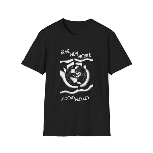 brave new world aldous huxley book cover jacket tshirt