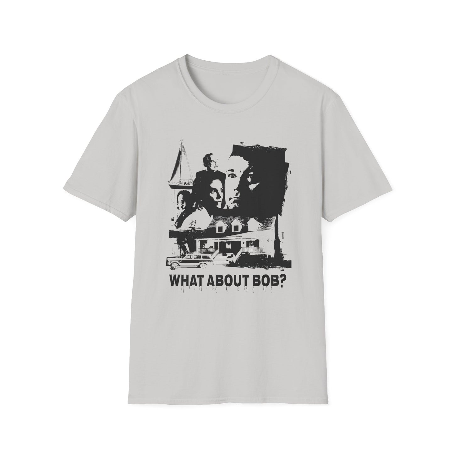 what about bob? 1991 family comedy movie fan art scary collage tshirt