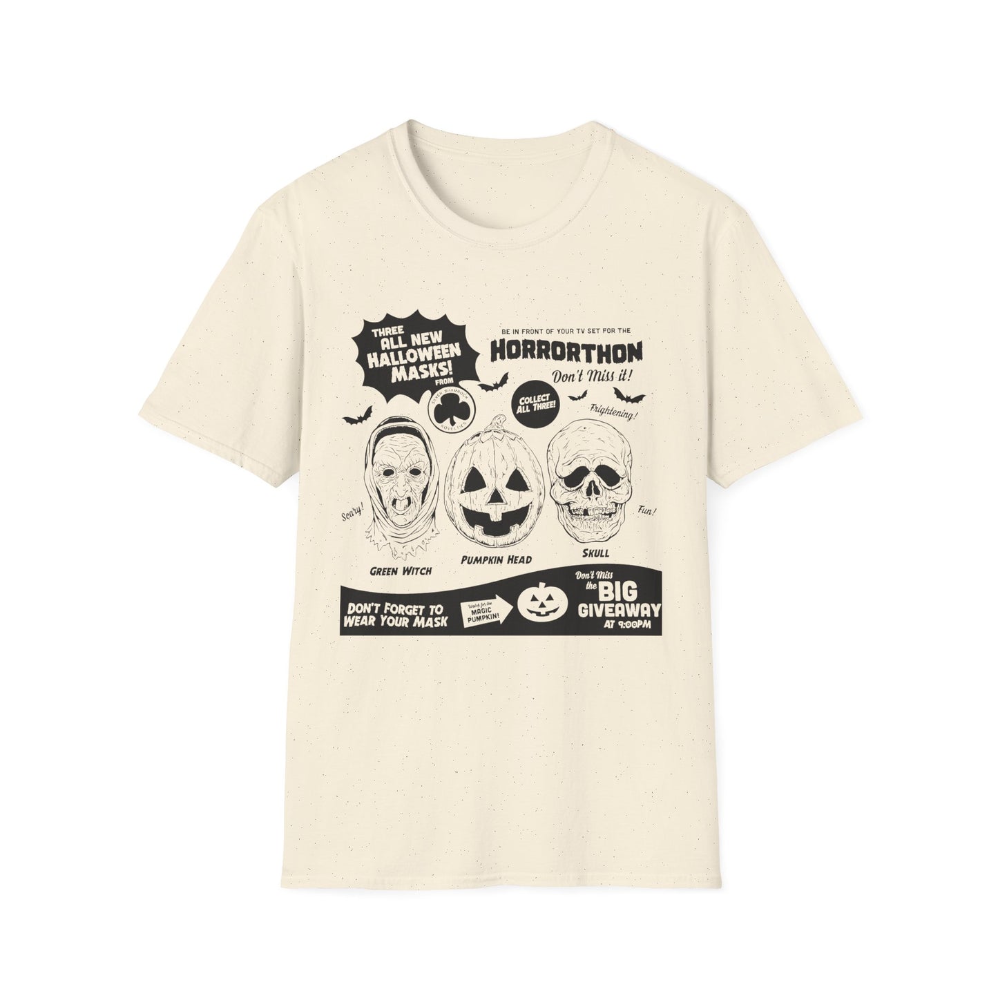 halloween 3 tv guide ad graphic 2 in black tshirt
