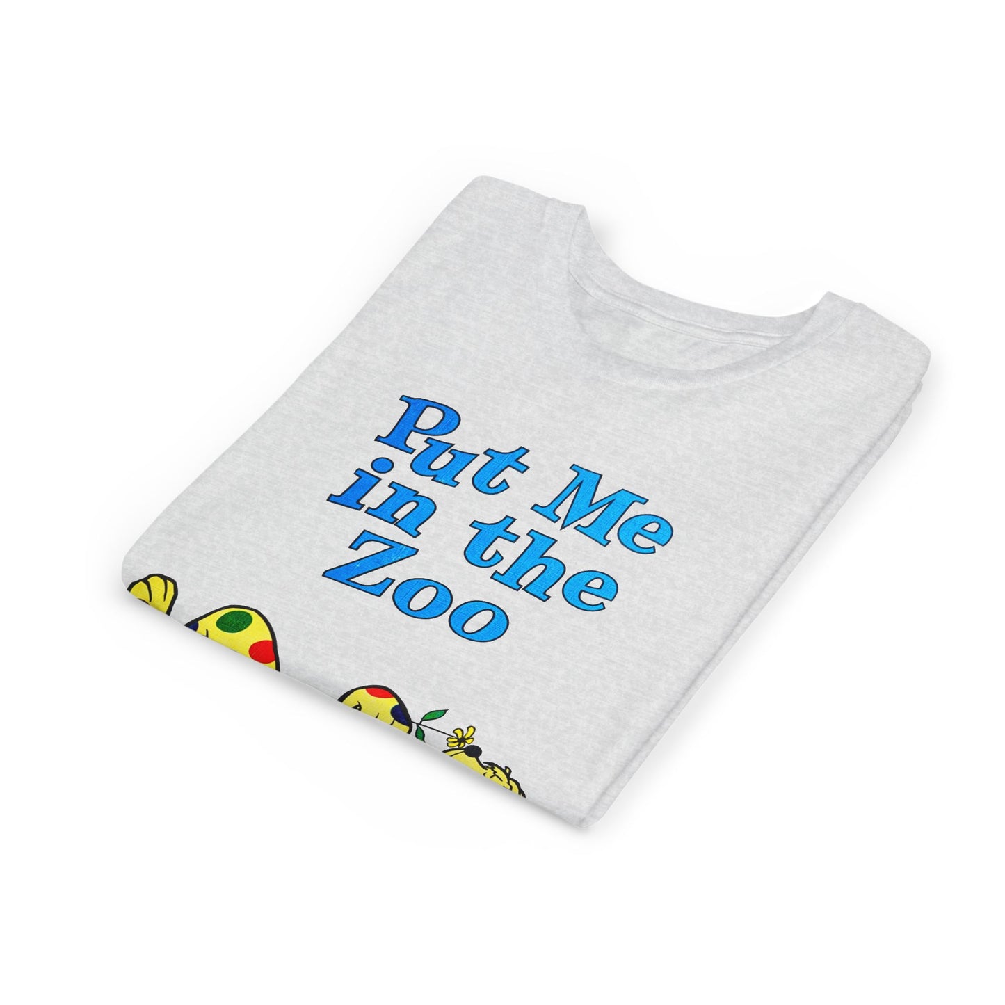 put me in the zoo YOUTH SIZE short sleeve tee
