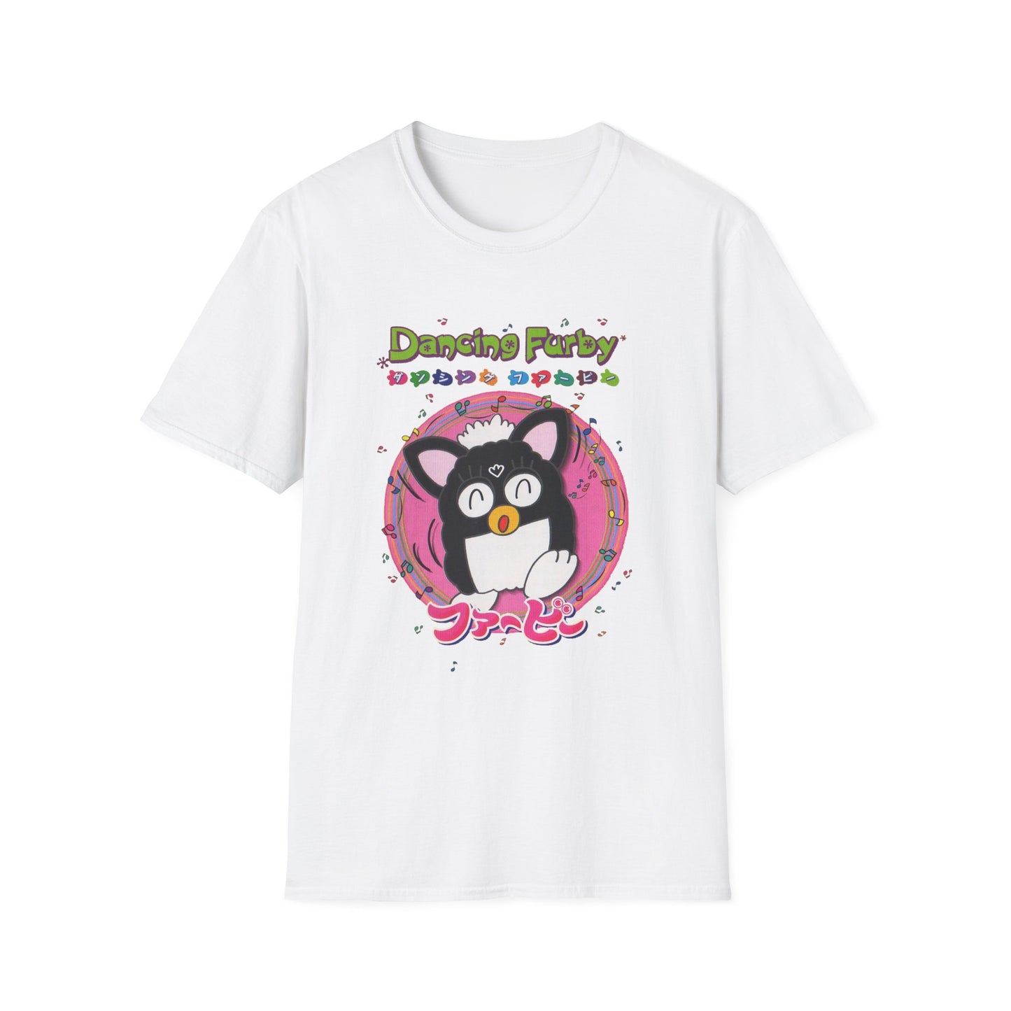 1999 dancing furby japanese video game poster tshirt