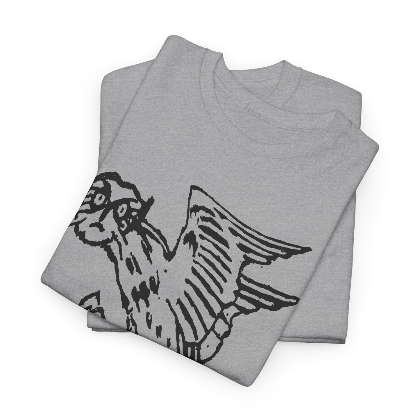 1899 illustration of owl holding knife by gerhard munthe custom edit tshirt