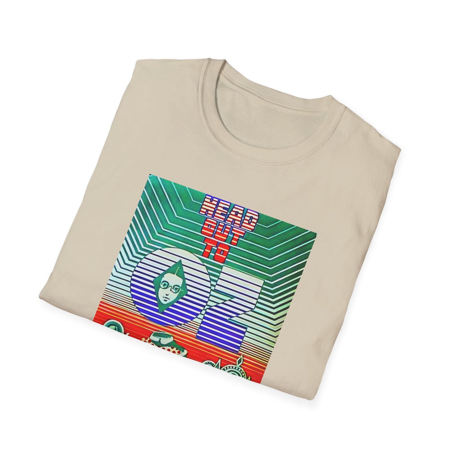 1960's head out to oz psychedelic drug vintage poster tshirt