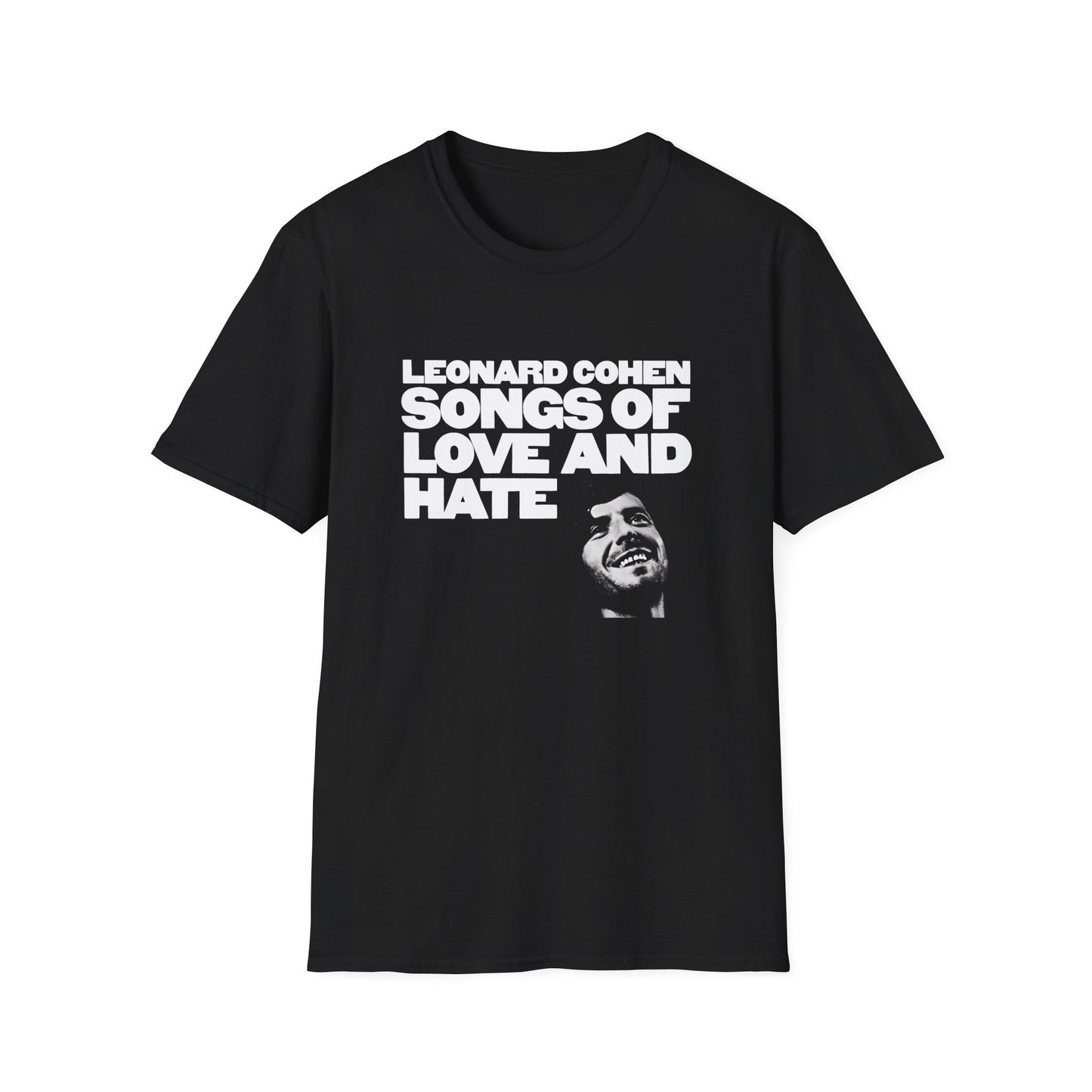 leonard cohen 1971 songs of love and hate album tshirt