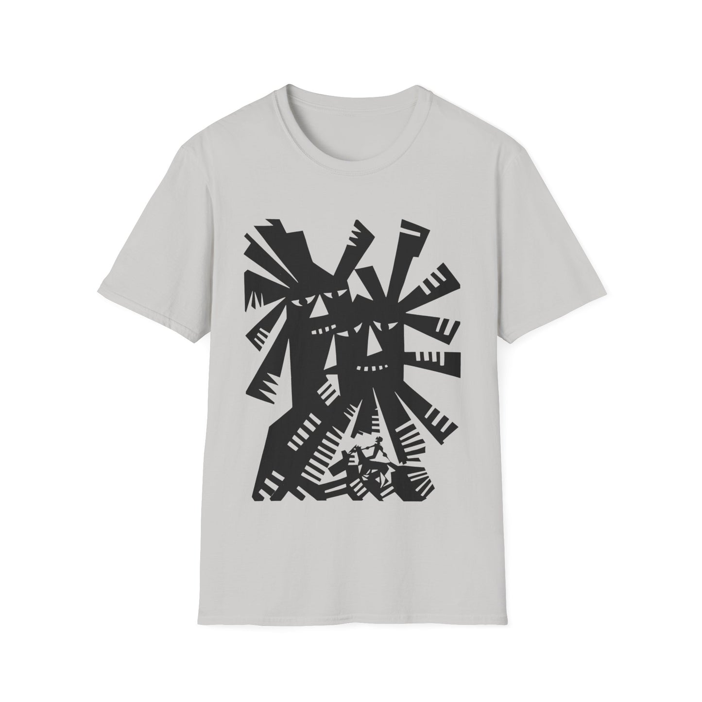 1966 don quixote windmill illustration by tadeusz michaluk tshirt