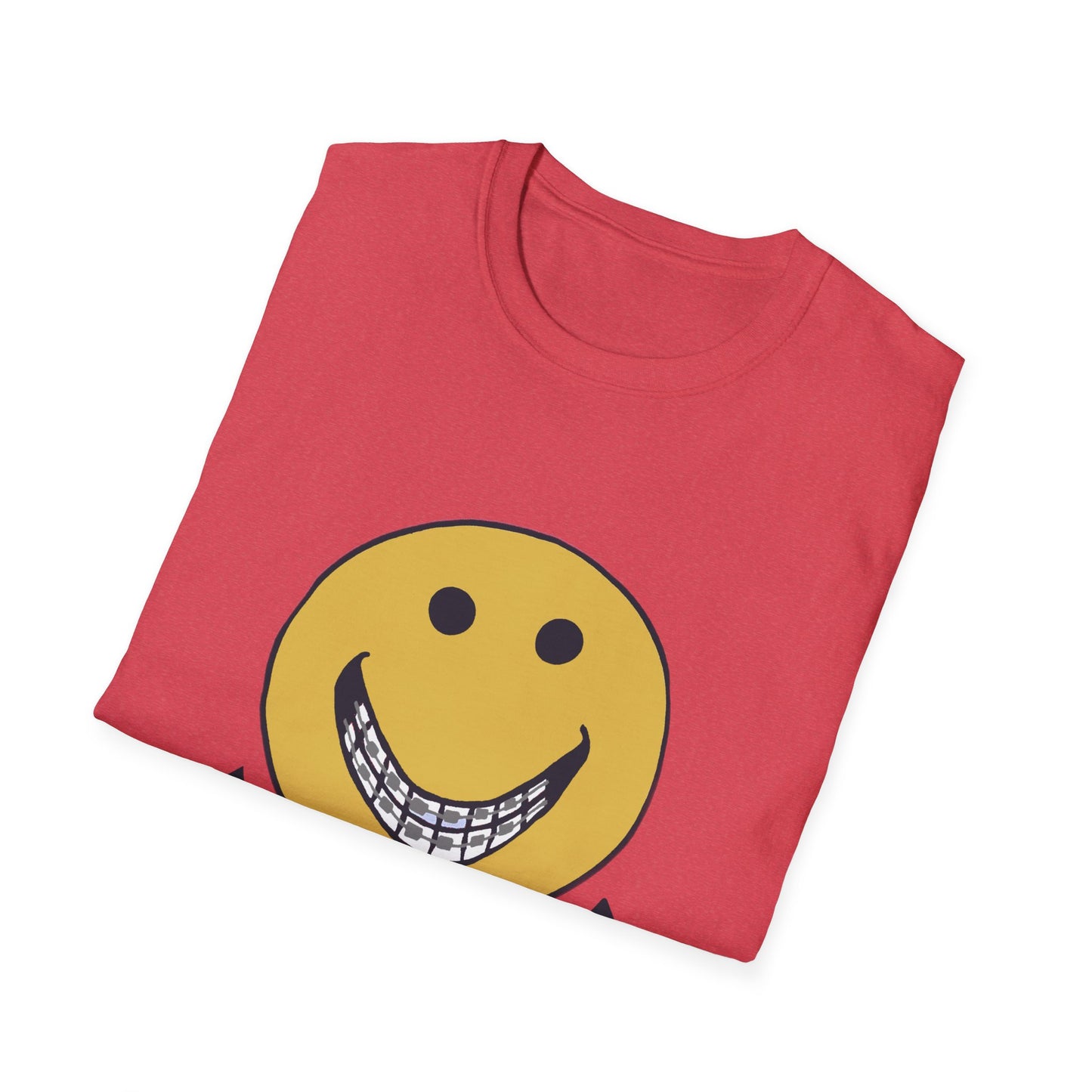 vintage "tin grins are in" 1970s design tshirt