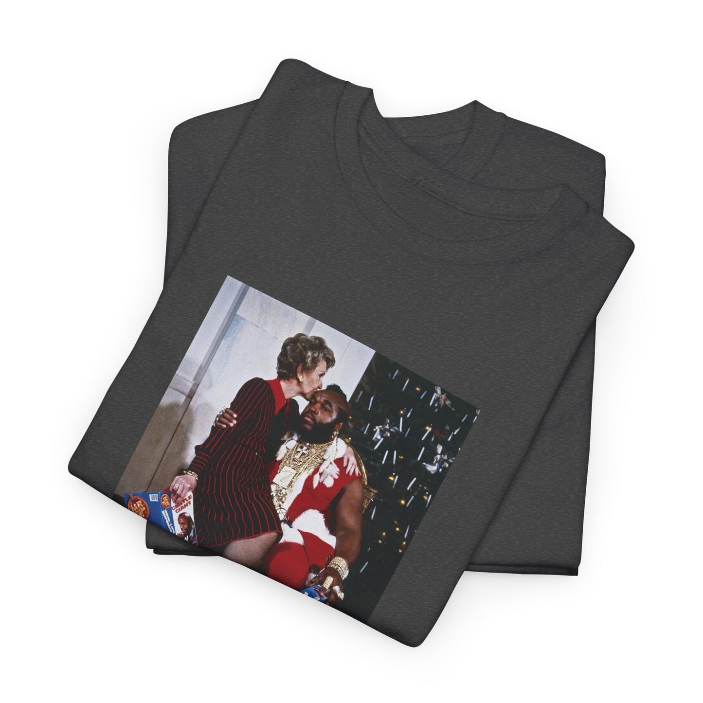 1983 photo of mr. T and nancy reagan in the whitehouse the tshirt