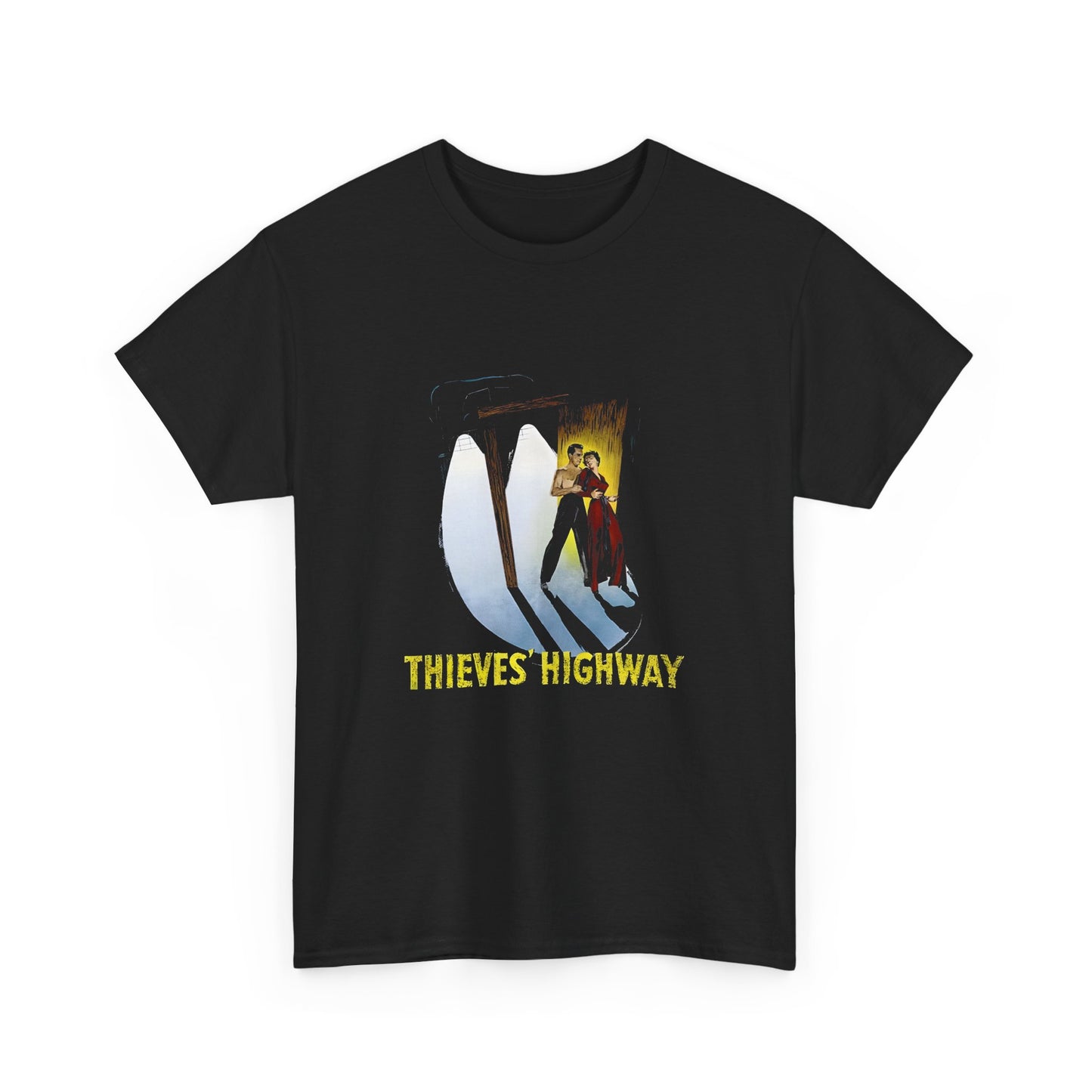 1949 american noir thieves highway movie poster tshirt