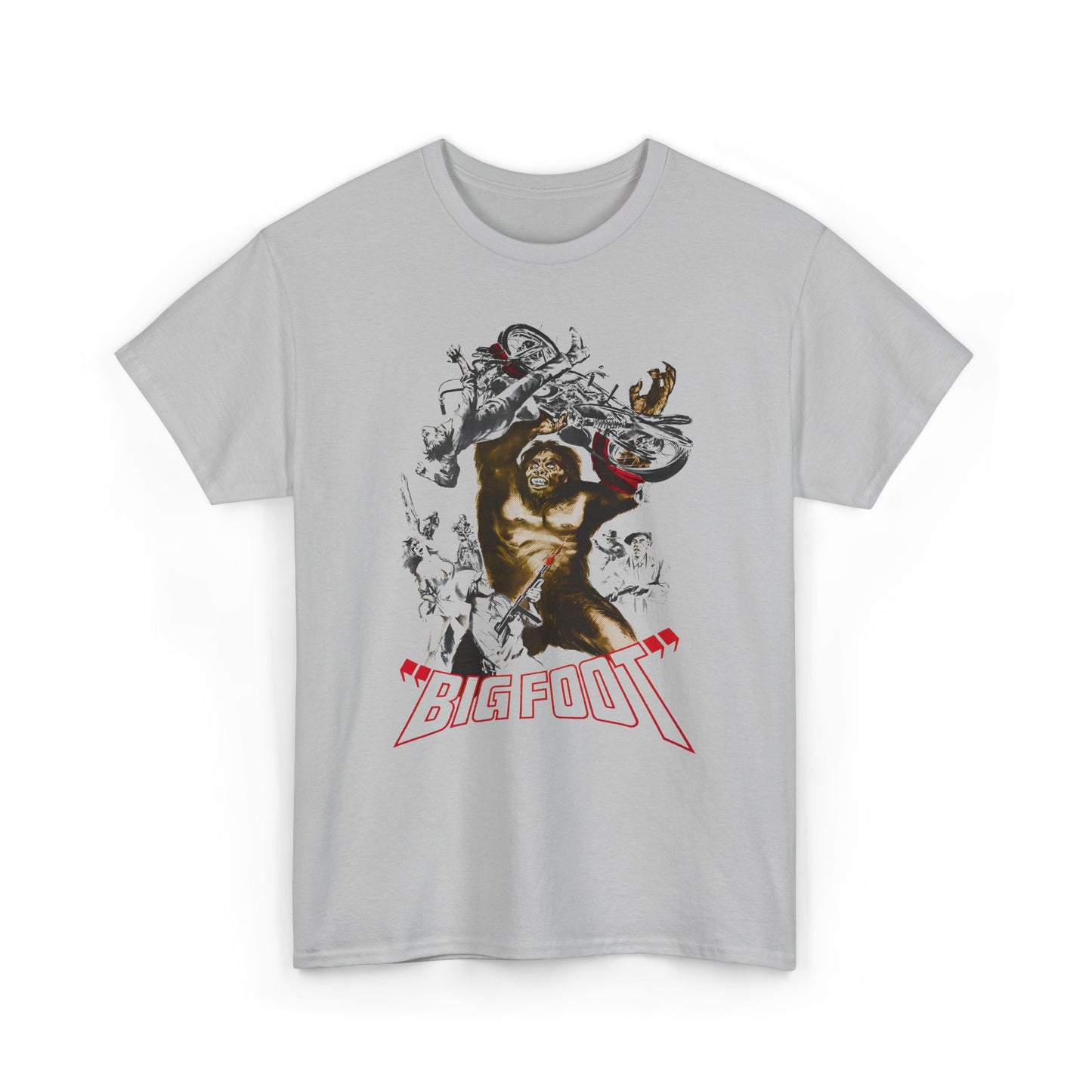 1970 bigfoot movie poster reproduction tshirt