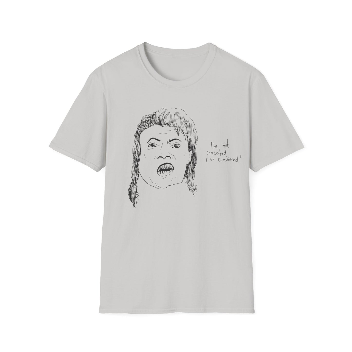 original drawing of little richard that time he was on arsenio hall in 1990 and said "i'm not conceited. i'm convinced!"