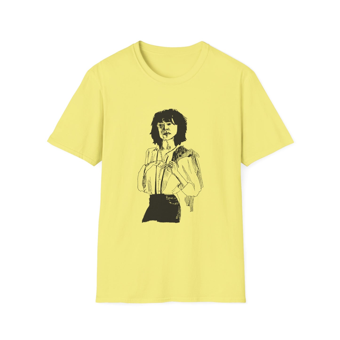 original drawing patti smith 1975 horses cover maybe looks a bit like her tshirt