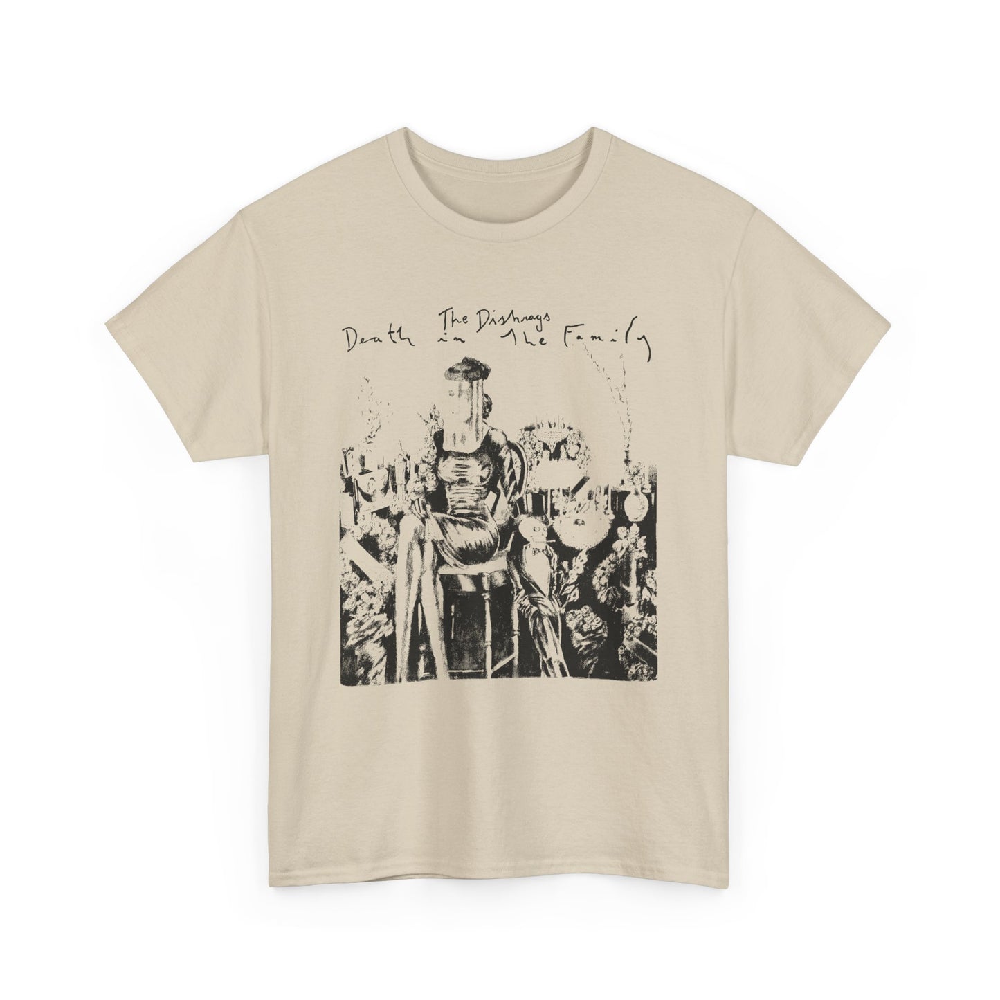 1980 album death in the family by the dishrags punk band stretched graphic tshirt