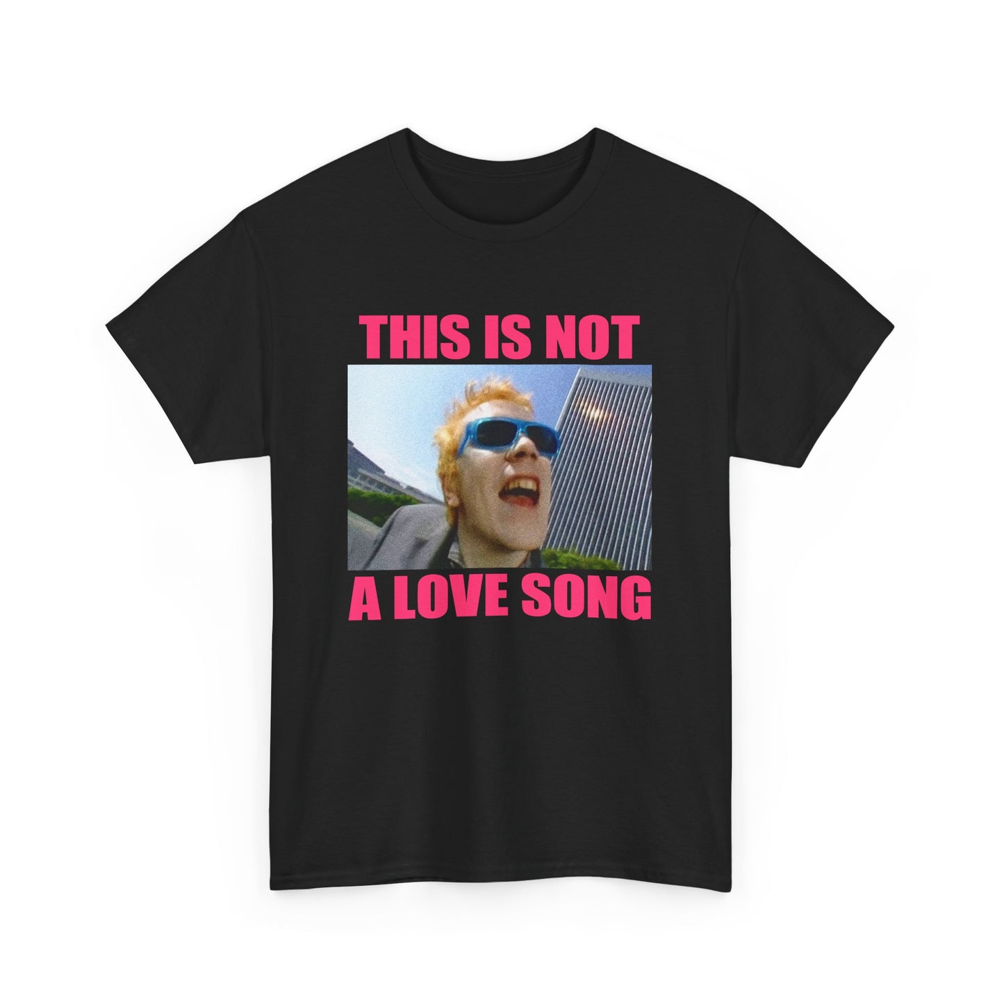 public image limited this is not a love song fan art pink letters tshirt