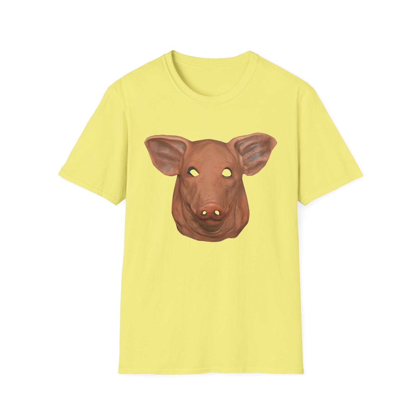 creepy pig mask tshirt