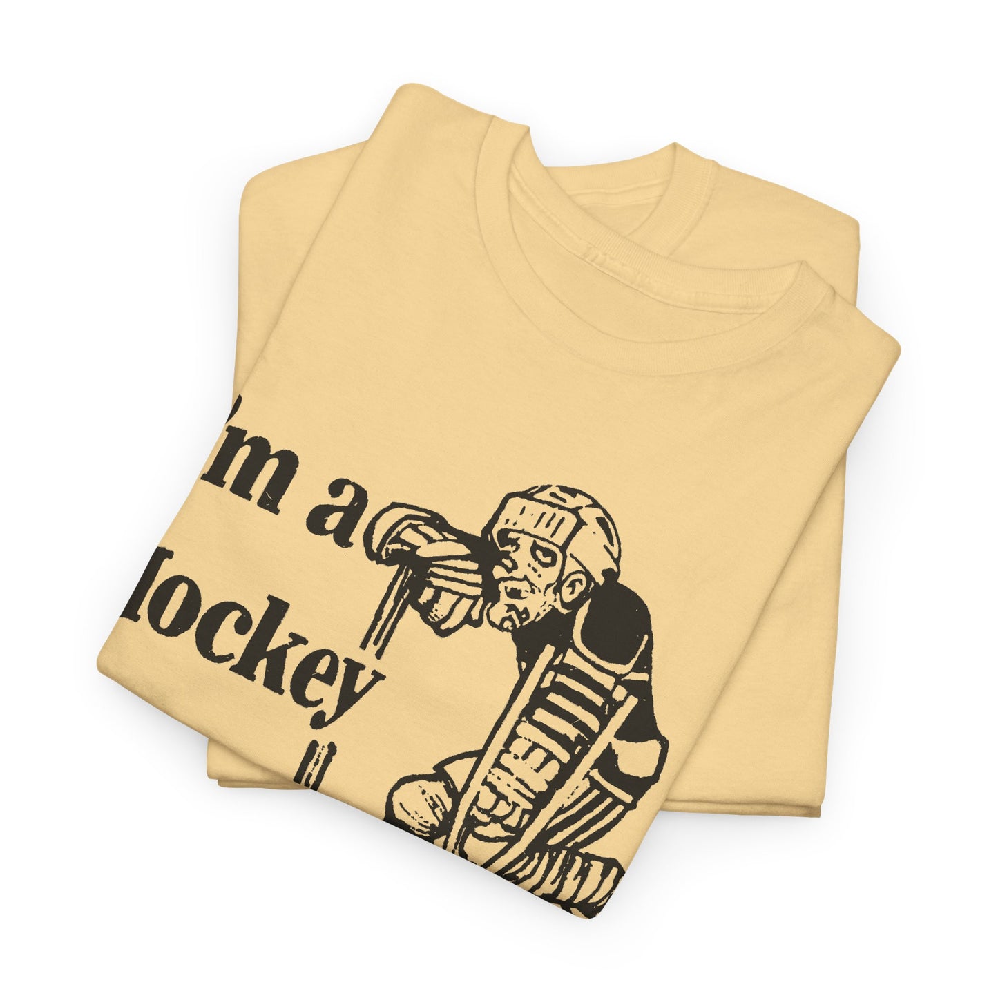 vintage canadian i'm a hockey nut graphic reproduction tshirt