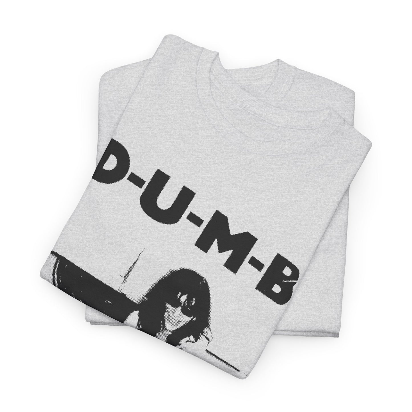 joey ramone D-U-M-B pinhead lyric photo tshirt