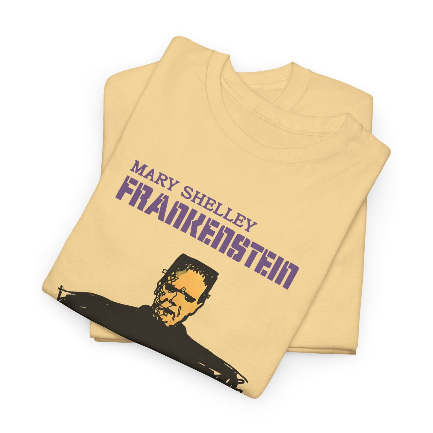 1970s italian book cover for mary shelley's 1818 gothic novel frankstein tshirt