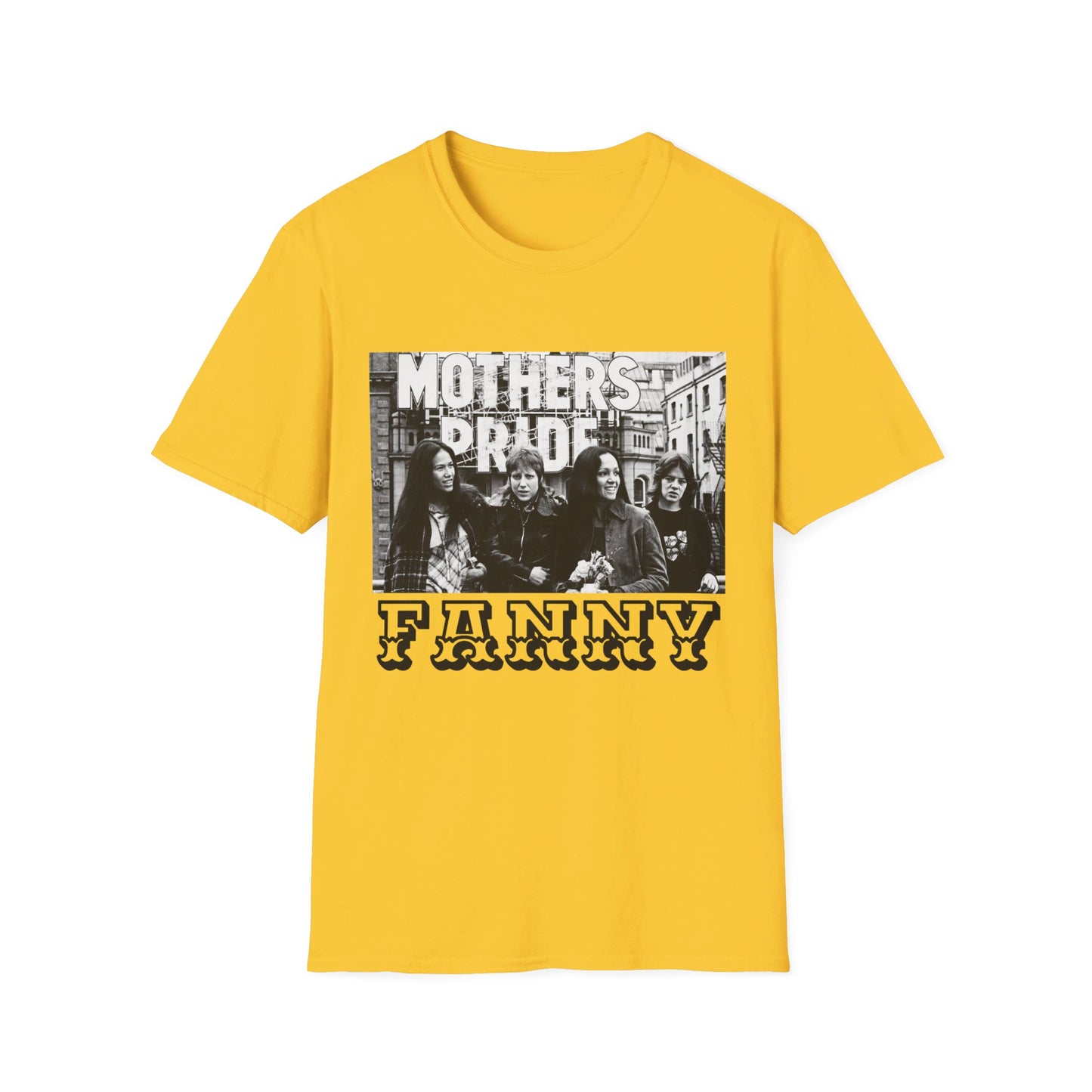 1970s rock n roll band FANNY on a tshirt