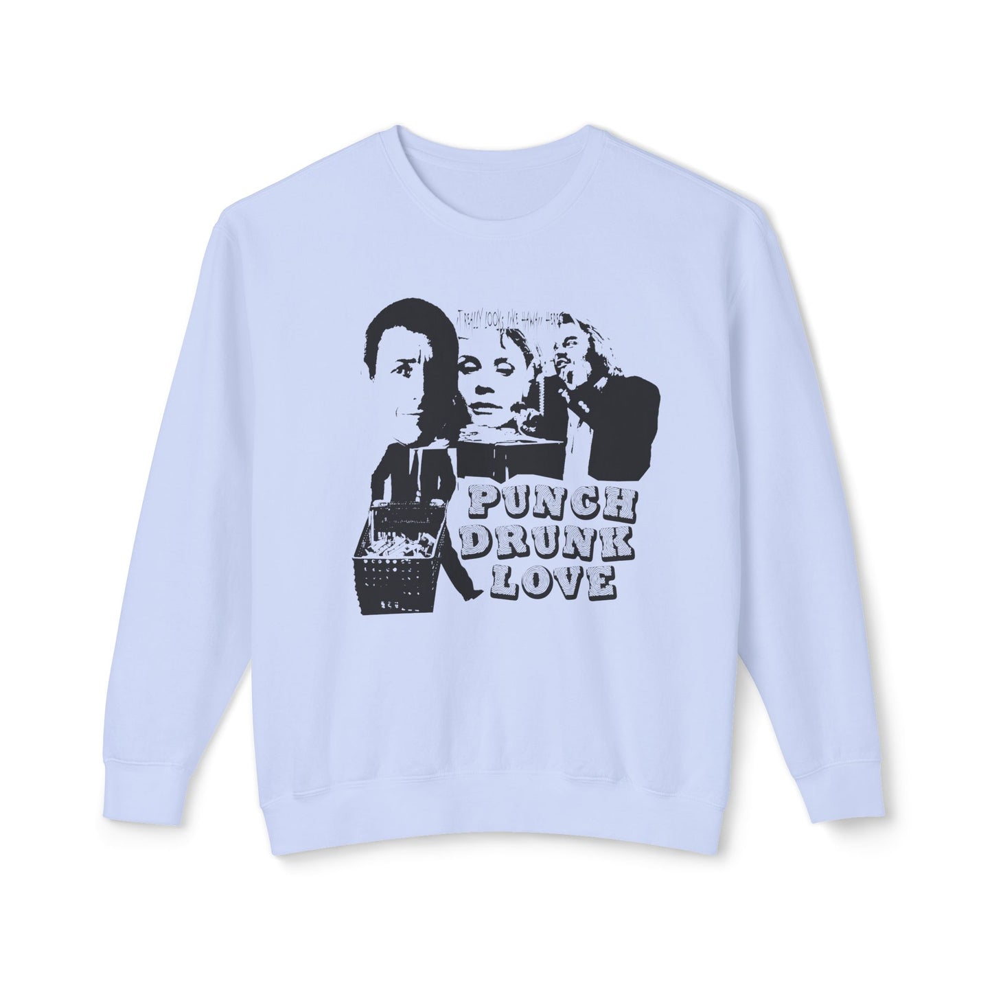 punch drunk love fan art flyer style 100% cotton sweatshirt