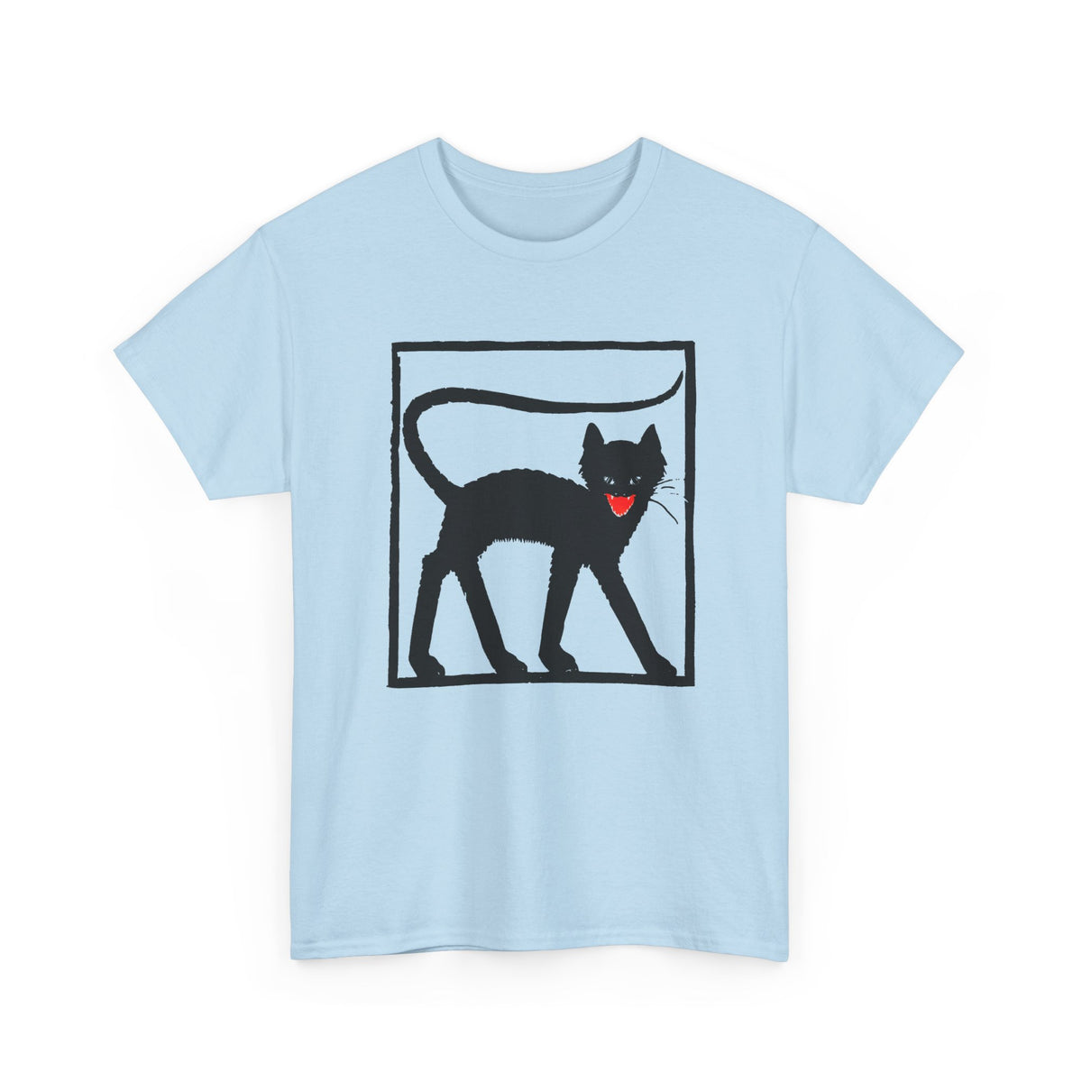 1925 black cat woodcut print by wiktoria gorynska tshirt