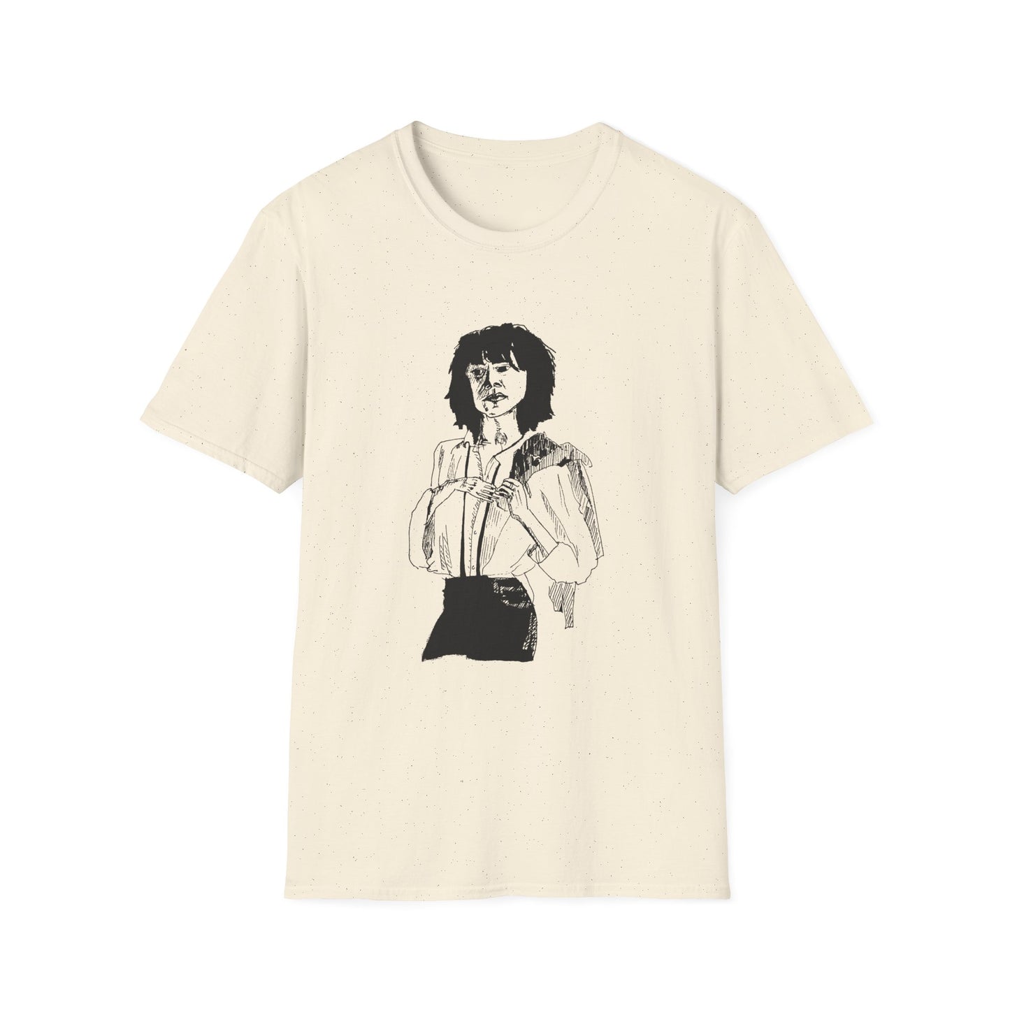 original drawing patti smith 1975 horses cover maybe looks a bit like her tshirt