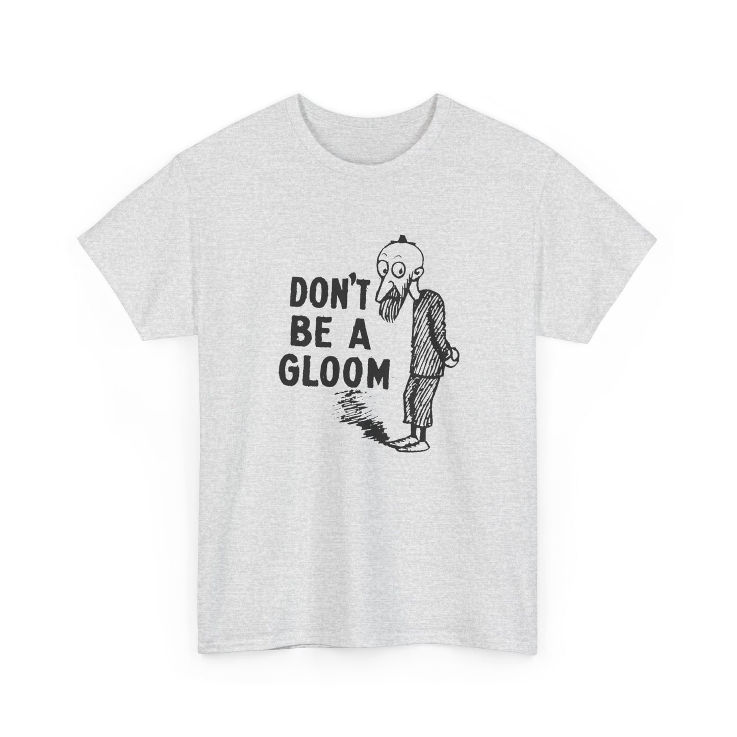 don't be a gloom vintage reproduction of a tokio cigarette pin by t.e powers gloom and joy unisex cotton tee