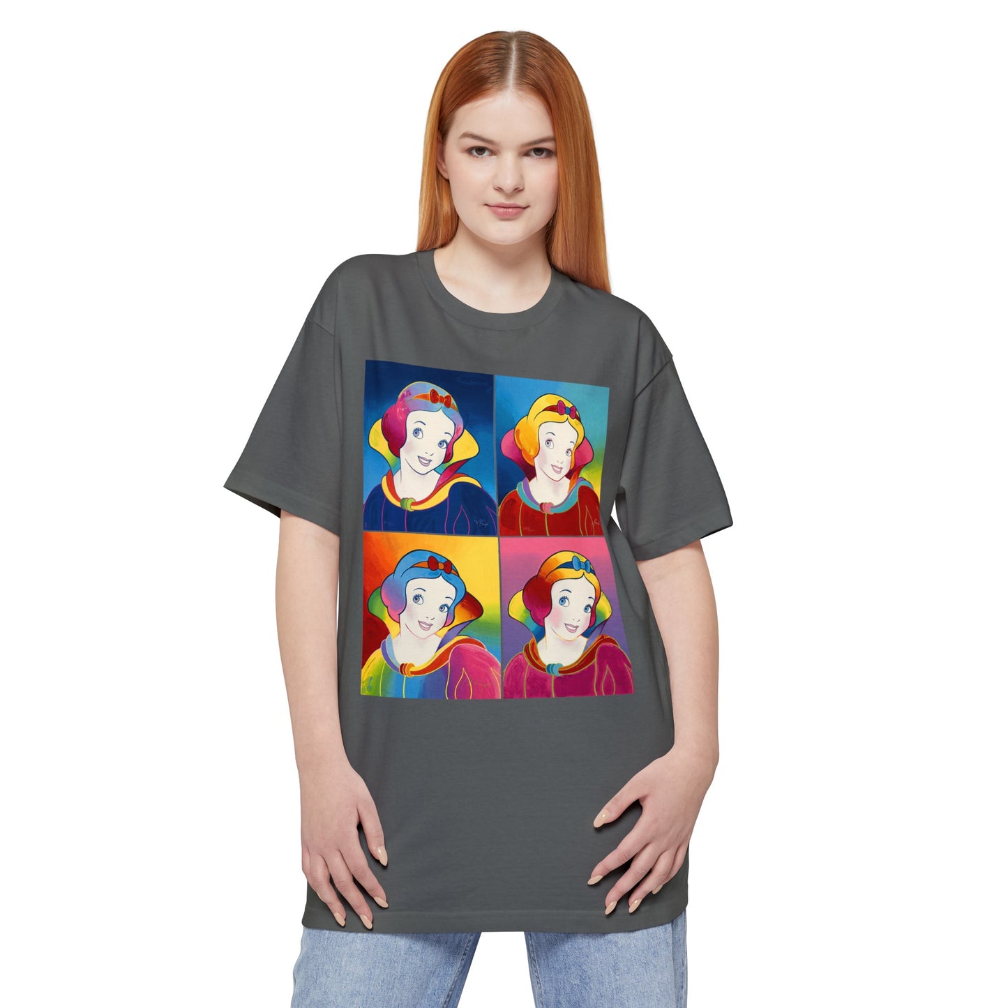 oversized 1996 psychedelic snow white pop culture art by peter max unisex tall beefy tshirt