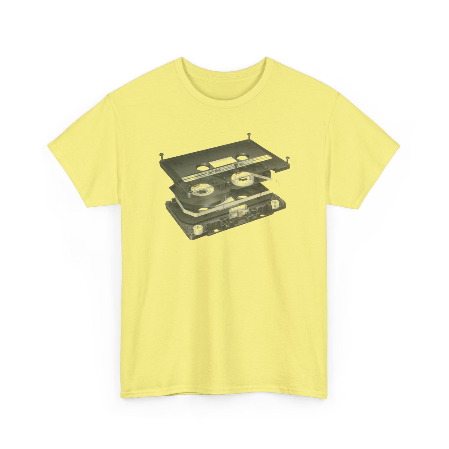 exploded view cassette tape hisashi saito 1980 airbrush graphic tshirt