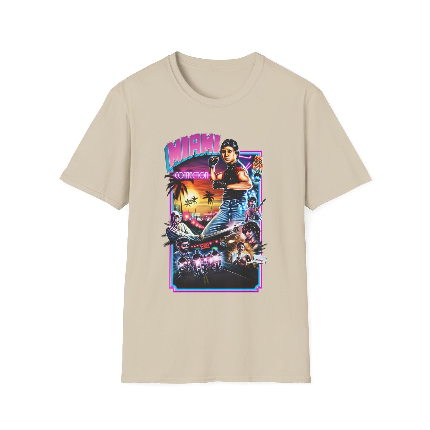 1987 movie miami connection movie poster tshirt