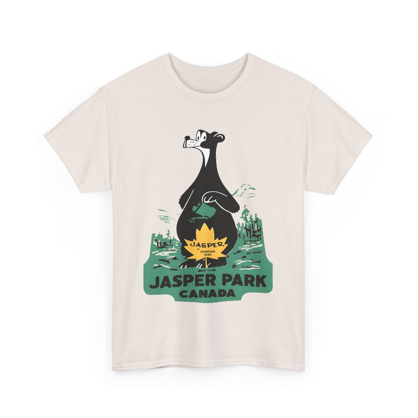 1950s jasper national park patch tshirt