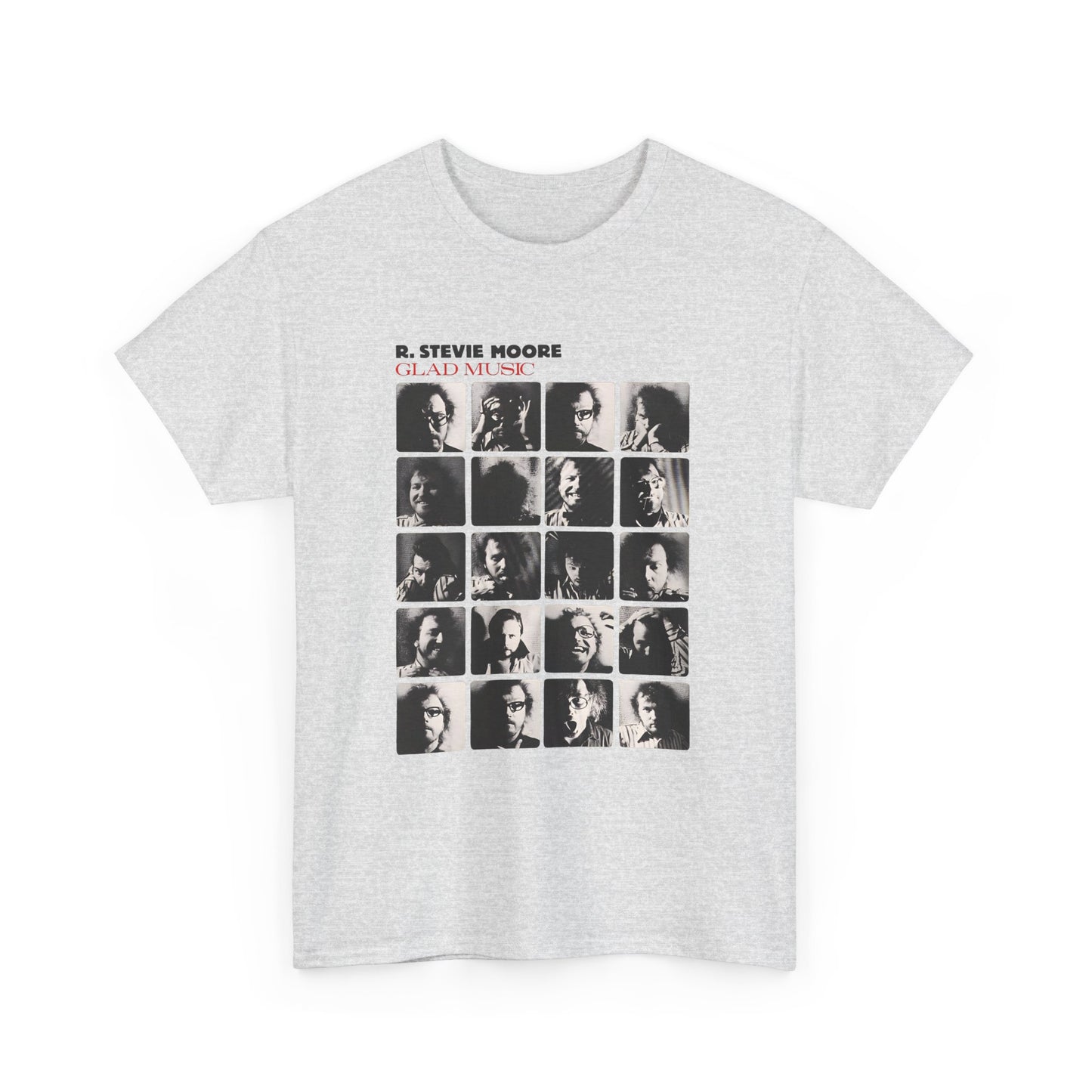 1986 glad music by r stevie moore album cover custom edit tshirt