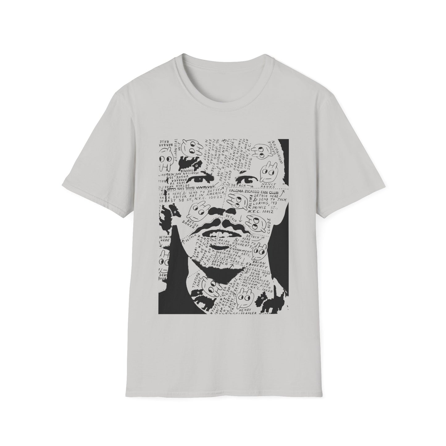 ray johnson's face tshirt