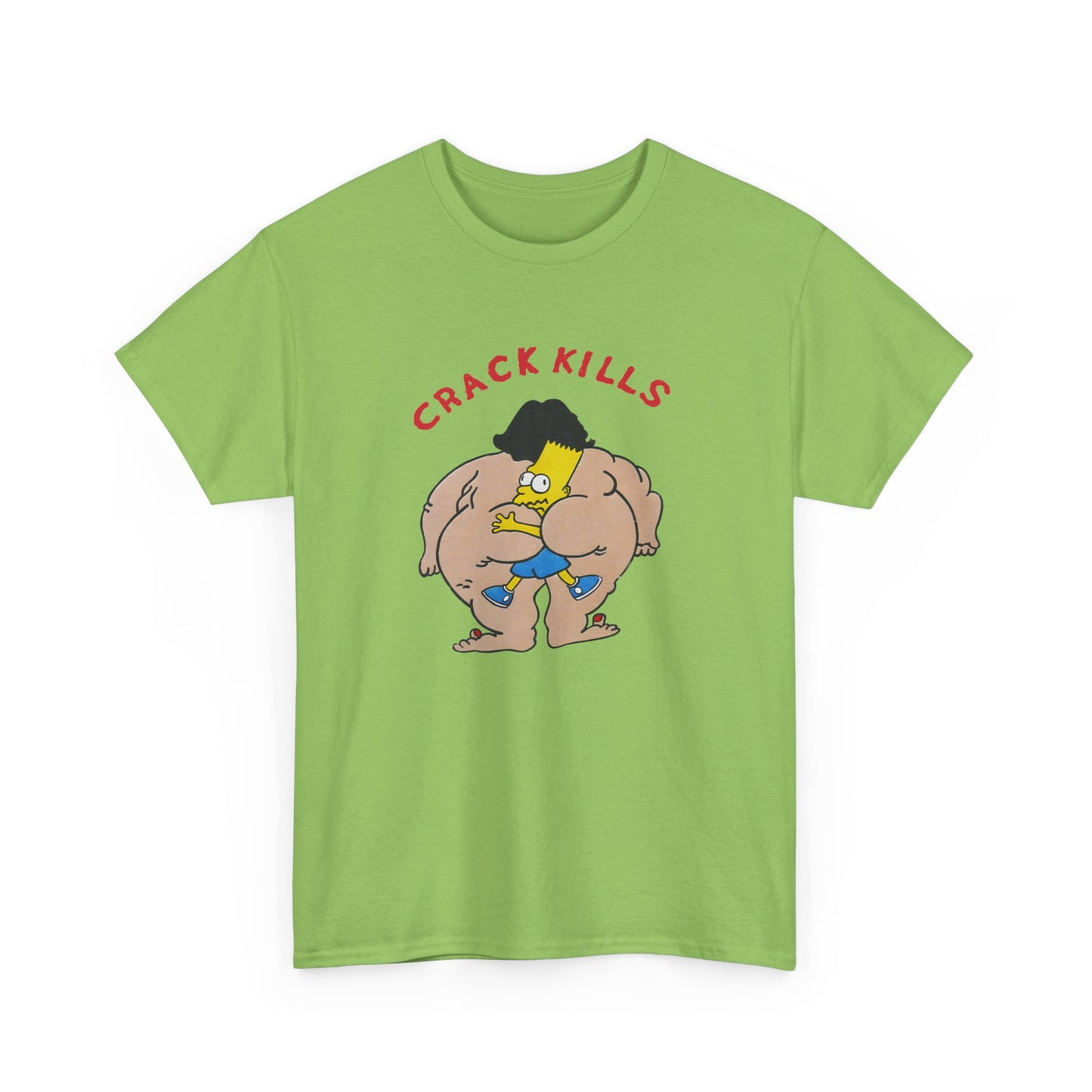 bart simpson crack kills parody vintage reproduction tshirt
