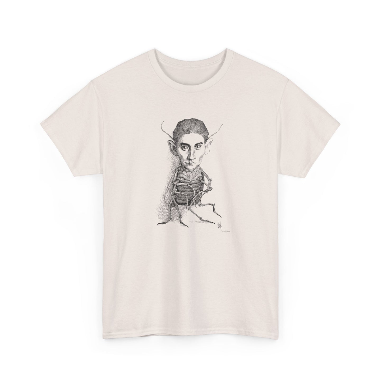 1970s drawing of franz kafka by rogelio naranjo tshirt