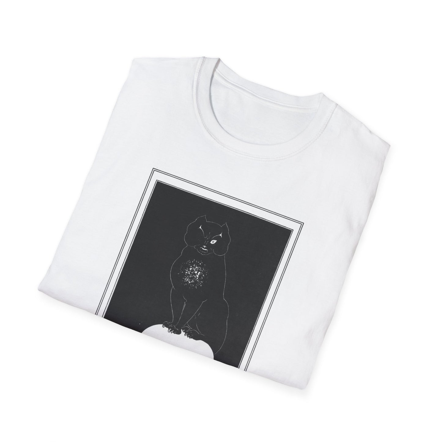 1901 illustration by aubrey beardsley the black cat for the tales of edgar allan poe tshirt