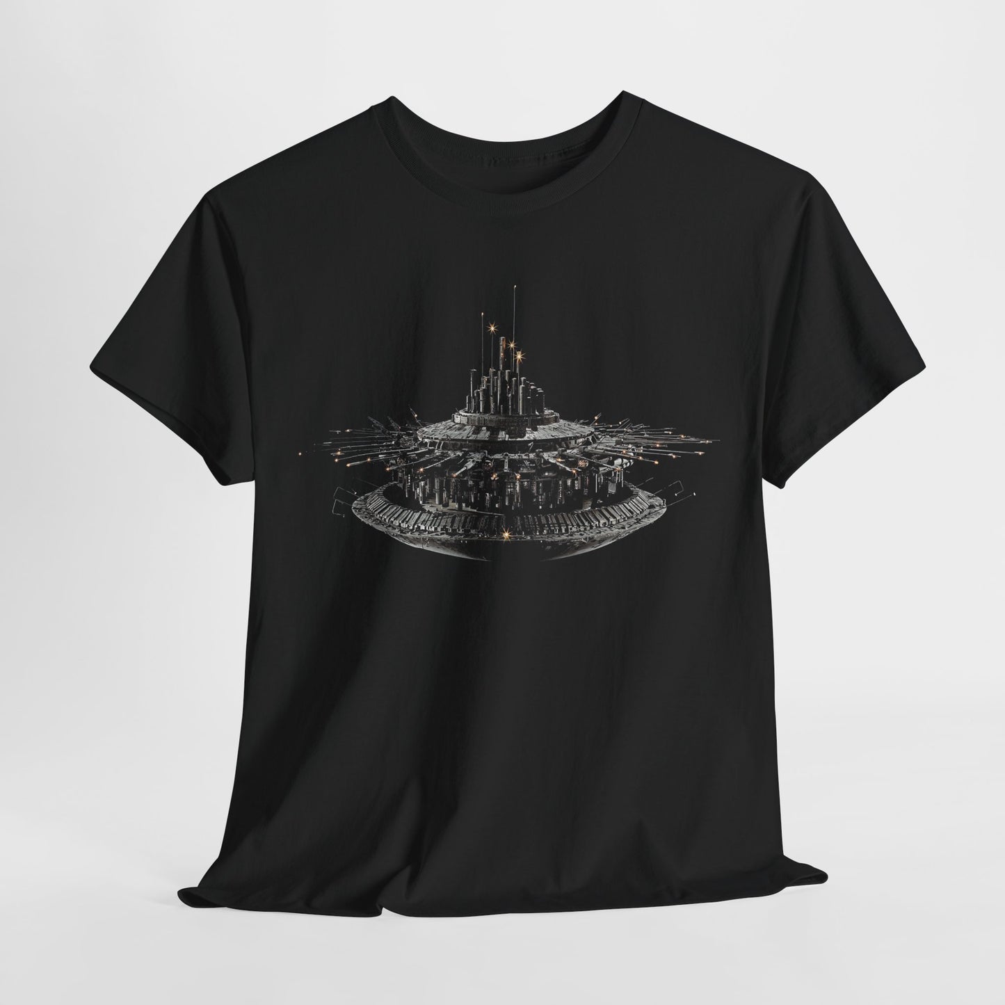 the alien mother ship in close encounters of the third kind tshirt